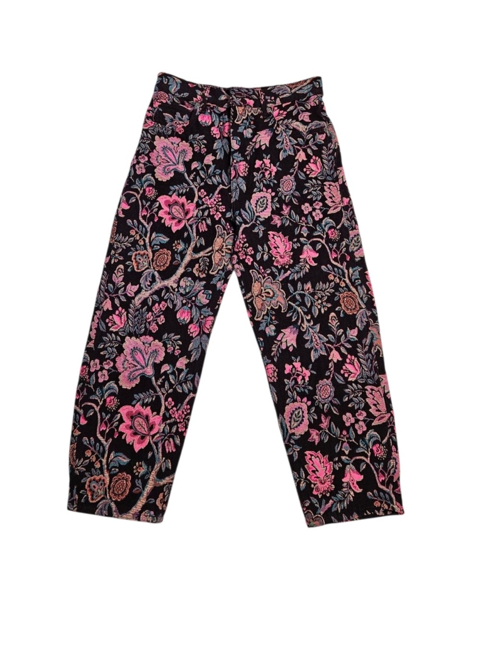 Levi's Made & Crafted Floral Tapestry Barrel Crop Pants, 26